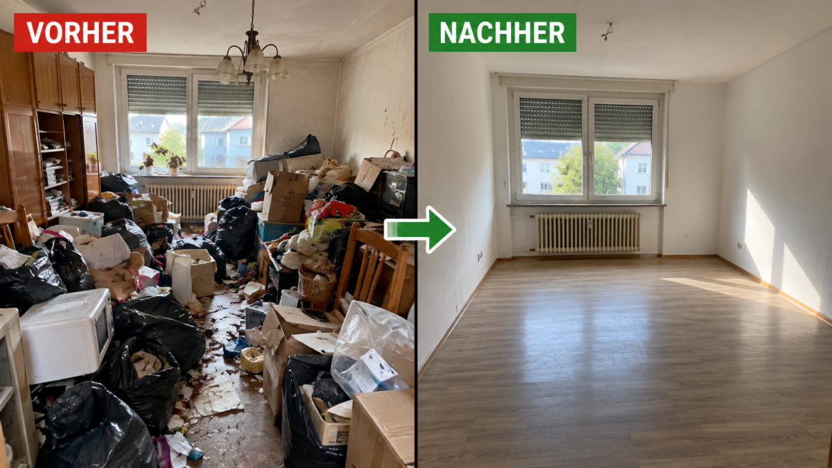 Vorher-Nachher Entrümpelung Oberhausen-STOAS Entrümpelung