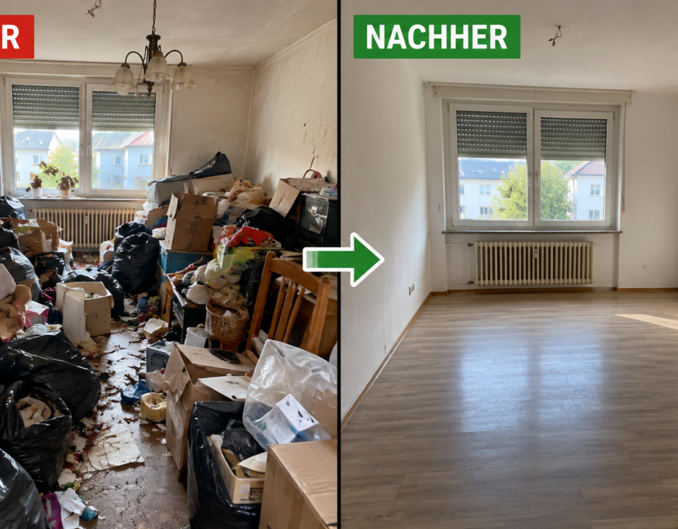 Vorher-Nachher Entrümpelung in Oberhausen-STOAS Entrümpelung